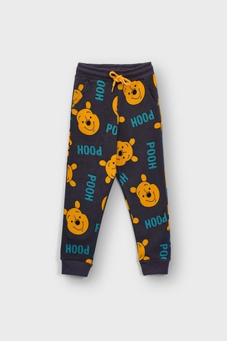 Zuzunga 2'li Basic Şardonlu 2 İplik Eşofman Set Winnie The Pooh - Hardal Hardal