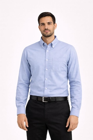 Dormen Uzun Kol Klasik Erkek Regular Fit Gömlek 7607 Buz Mavi