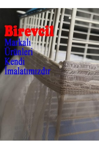 Birevcil M 45x25x25 Cm Kafes Tülü Tamamen Beyazdır