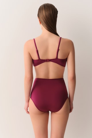 Suwen Metal Aksesuarlı Straplez Bikini Üst Sbn26540c1283 Bordo