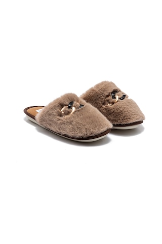 Twigy Perla Peluş Kadın Ev Terliği Bej 37/41 Bej