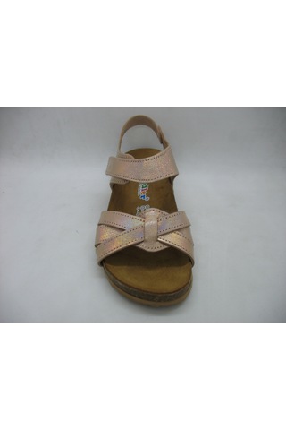 Toddler 390 Pembe Deri,anatomik Mantar Taban Üç Bantlı Sandalet 2 Pembe