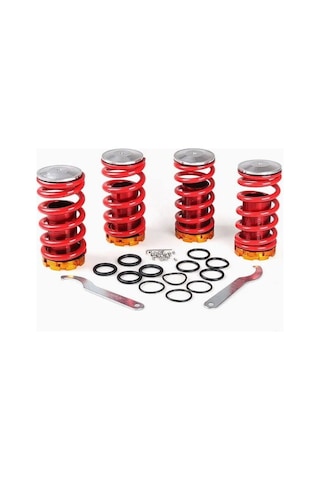 Autogp Honda Civic Uyumlu Spor Helezon Yay Coilover Alçaltma Kiti Ayarlı 1992 / 1995