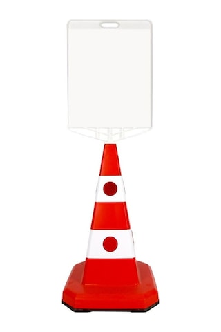 Ultra Kedi Gözlü Ağırlıklı Boş Levhalı Trafik Koni Seti Trafik Du N11.156