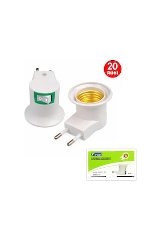 Fuji Duy-90 Anahtarlı Duy Fiş - 20'li Paket Diğer
