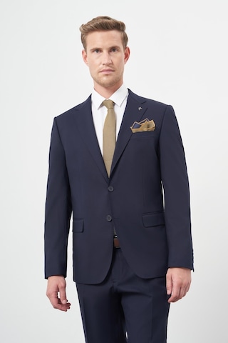 İmza Lacivert Mono Yaka 6 Drop Comfort Fit Rahat Kesim Basic Takim Elbise 1001245310 Lacivert