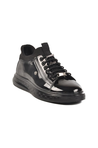 Pierre Cardin 70819 M Siyah Rugan Hakiki Deri Erkek Sneaker Siyah