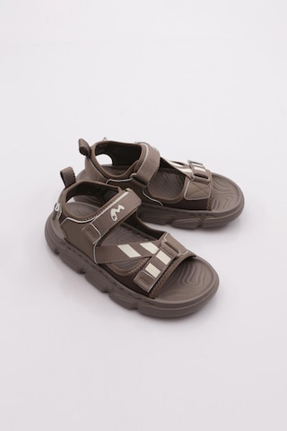 Marco Kids 16-26y1604 Çocuk Filet Sandalet Haki