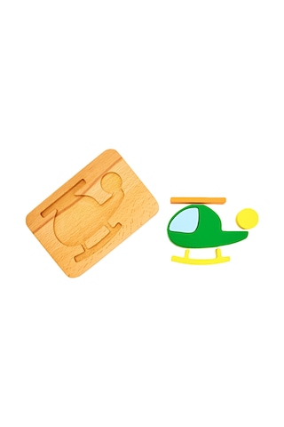 Woodnjoy Helikopter Üç Boyutlu Puzzle