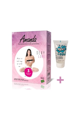 Hızlı Express Amanda 3 Işlevli Şişme Bebek Manken Şişme Kadın + Wet Jel 50 Ml