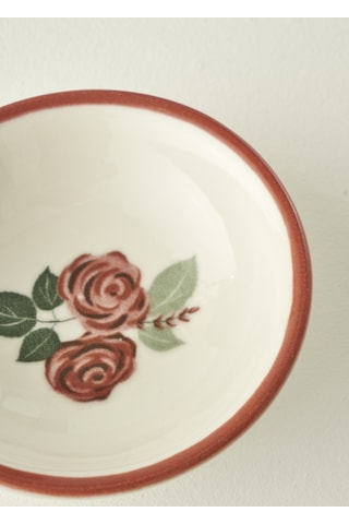 Rose Porselen Kase 13 Cm