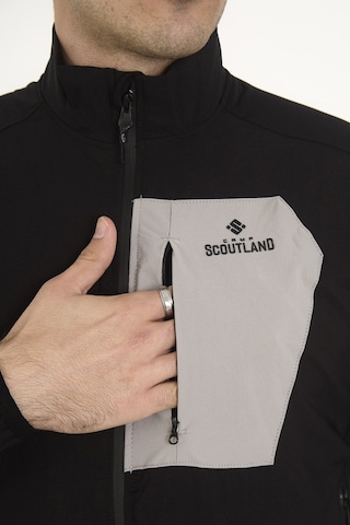 Camp Scoutland Camp255 Outdoor Tactical Su İticili Erkek Fermuarlı Taktik Sweatshirt Siyah