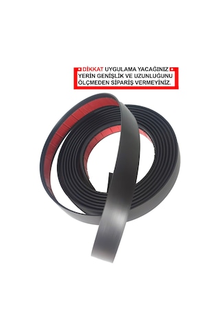 Mat Siyah Nikelaj 20mm Genişlik 3 Metre Uzunluk