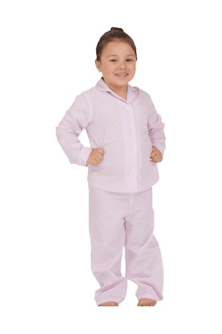 The Don Lila Kareli Kız Çocuk Pijama Takımı (9-14 Yaş)
