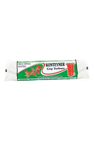 Kazanç Plastik 240'lık Konteyner 120x150 Cm 10 Rulo 55 Mikron Siyah