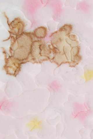 Breeze Golden Yenidoğan Bebek Battaniyesi Emboss Kabartma Ayıcık Desenli Pembe - Pembe