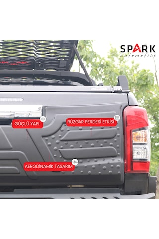 Mitsubishi L200 2007-2015 Yıl Aralığı Uyumlu Bagaj Kapağı Dodik Siyah