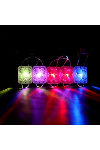 Powermaster Pm-14718 12 Volt 2 Watt Rgb Yanıp Sönen Çakar 4333-3030 Modül Led 43x33x28mm Diğer