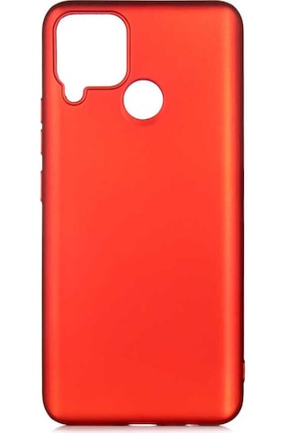 Realme C25 Kılıf Zore Premier Silikon Kapak Kırmızı
