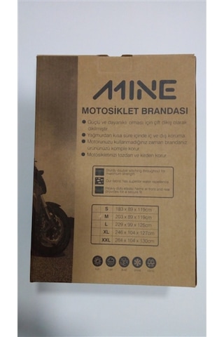 Mıne - Motosiklet Brandası Gri (373723500)