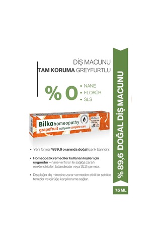 Homeopati Diş Macunu Complete Care Greyfurt