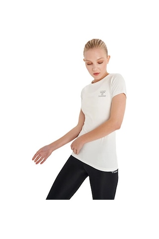 Hummel Hmldeni T-shirt Kadın Günlük Tişört 911306-9003 Beyaz Beyaz