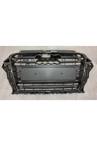 Audi A3 S3 2013-2016 Uyumlu Yedek Parça Panjur Gri Krom