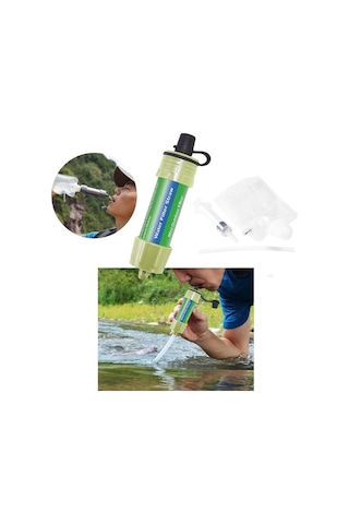 Novahub Su Filtreleme Küçük Model Taşınabilir Mini Kamp Aletleri Yeşil Altın