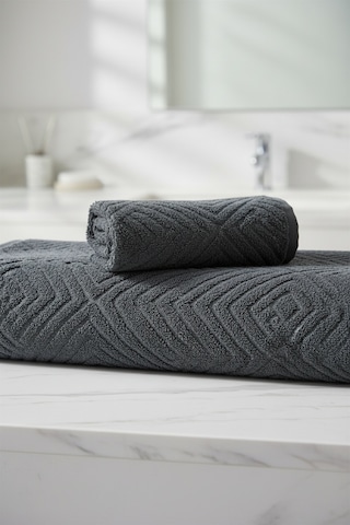 Anılsan 2'li Lilia El Havlusu - 50x90 Cm 230gr, Banyo Havlusu 100x150 800gr %100 Pamuk Lacivert