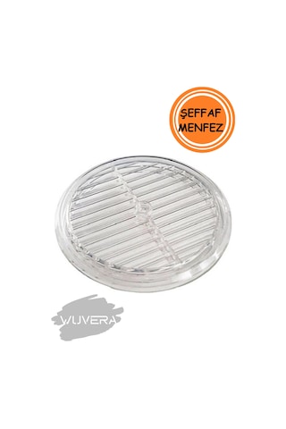 Wuvera Şeffaf Doğalgaz Havalandırma Cam Menfez Kapağı 18 Cm Çap İle Güvenli Ve Estetik Çözüm