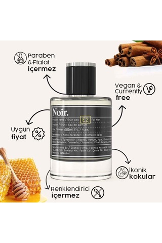 Noir E2 Erkek Parfüm EDP  50 ML