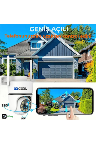 3dcool 3d-1100wf Hieasy Fullhd 1080p Pt Harekete Duyarlı Wi-fi Kablosuz Kamera