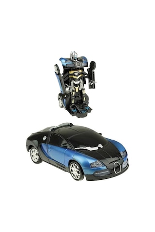 Transformers Robota Dönüşen Pilli Araba Işıklı Sesli Bugatti 25 C