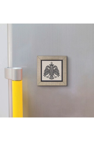 Bizans Kartal Logosu Baskılı Mdf Magnet 7x7 76
