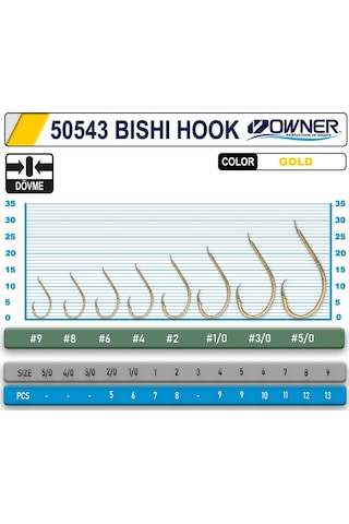 Owner 50543 Bishi Hook Gold Iğne (416519225)