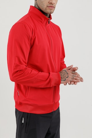 Airlife Sportswear Tam Boy Fermuarlı Erkek Dik Yakalı Eşofman Takımı Kırmızı Red