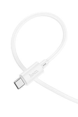 Hoco X88 60w 3a Type-c To Type-c Apple iPhone Android Uyumlu Hızlı Şarj Veri Kablosu Beyaz 1 Metre Type C To Type C 60w