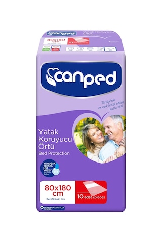 Canped Hasta Yatak Koruyucu Örtü Extra 80 180cm Xl 50 Adet
