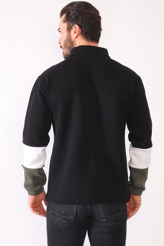 1041 Dewberry Erkek Sweatshırt-siyah Siyah