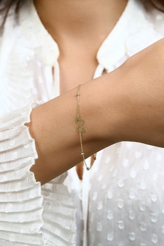 14 Ayar Altın Dorika Sonsuzluk Bileklik - 17 Cm / Sonsuzluk - Sarı Sarı Altın