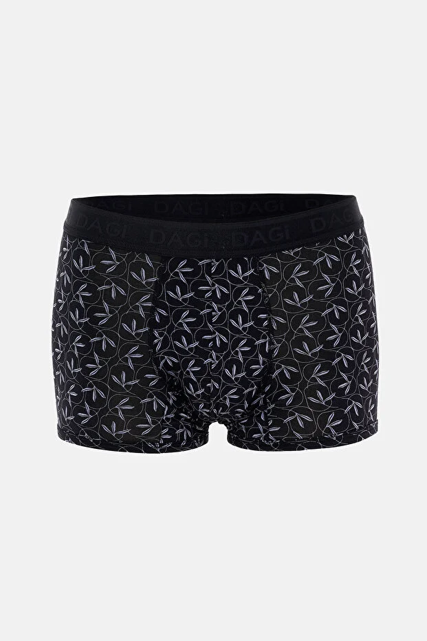 Dagi Erkek Siyah Desenli 2'li Micro Modal Boxer- 4210sd
