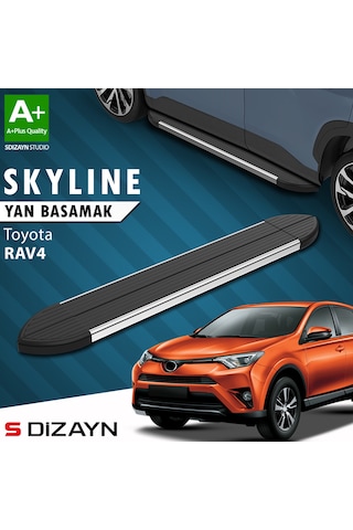 S-dizayn Toyota Rav 4 3 Skyline Krom Yan Basamak 163 Cm 2006-2013 A+ Kalite