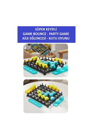 Game Bounce - Zıplama Tahtası Süper Eğlenceli Aile Kutu Ve Strateji Oyunu