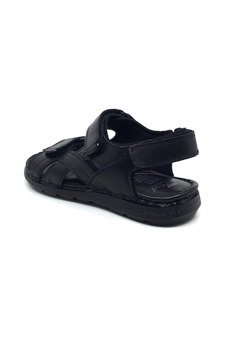 Luis Figo %100 Deri Ortopedik Yazlık Rahat Erkek Sandalet Terlik Yeni Sezon 40-44 Siyah