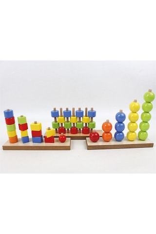 Şekilleri Ve Renkleri Öğreniyorum Ahşap Akıl Ve Zeka Oyunları Set