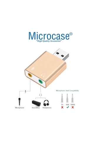 Microcase 7.1 Kanal USB Ses Kartı - AL2587