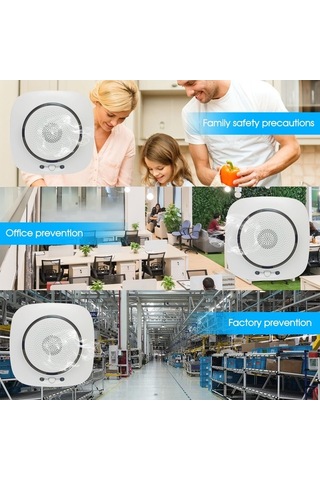 Supermarket1 Smart Life Wifi Gaz Alarmı Wıfı-818: Lpg/doğalgaz Tespiti, 75db Alarm, Uzaktan Kontrol, Euro Standartı
