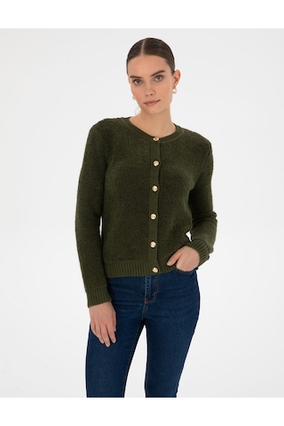 Pierre Cardin Kadın Haki Hırka Triko 50310995-vr027 Haki