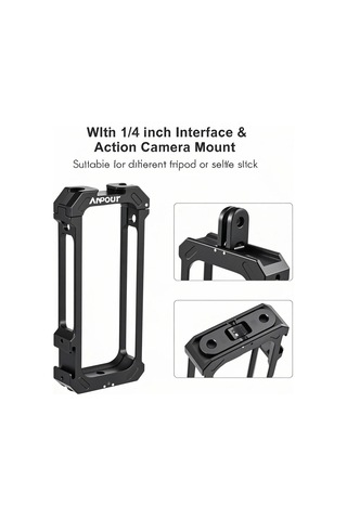 Teltree Insta360 X3 Kamera Kafesi - Alüminyum Alyuminyum Malzeme - Spor Kamera Koruyucu Kutu