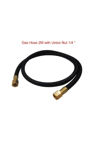 Yifomall 2 Metre Argon Kaynak Hortumu - 1/4" Bağlantı Somunlu, 20 Bar Basınç Dayanımlı